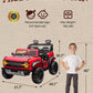 Ford Bronco 24V Ride on Toys for Boys & Girls, 2 Seater Kids Electric Car with Remote Control, Kids Ride on Truck with 4 Wheels Suspension, Led Lights, Safety Belt (24V, Red)