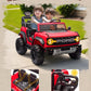 Ford Bronco 24V Ride on Toys for Boys & Girls, 2 Seater Kids Electric Car with Remote Control, Kids Ride on Truck with 4 Wheels Suspension, Led Lights, Safety Belt (24V, Red)