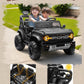 24V Ride on Toys for Big Kids, Licensed Ford Bronco Raptor Electric Car 2 Seater with Remote Control, Kids Ride on Cars w/ 2-Seater, 4.3 Mph Max Speed, Soft Start Function (24V, Black)