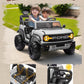Licensed Ford Bronco Raptor 24V 2 Seater Kids Ride on Toys, Battery Powered Electric Ride on Car, Remote Control Electric Car w/Led Lights, Music, High Low Speed (24V, White)