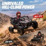 36V two seater UTV kids electric ride on vehicle strong hill climbing performance