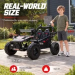 36V two seater UTV kids ride on vehicle dimension and max load specification