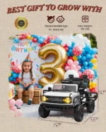 Ford Bronco Raptor 12V Kids Ride-On Car - Birthday Gift With Size & Specs