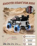Ford Bronco Raptor 12V Kids Ride-On Car - Soft Start & Power Parameter Display