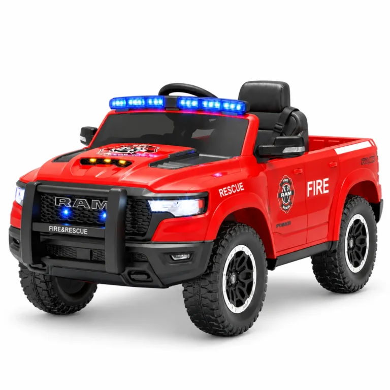 RAM 1500 RHO 12V Kids Electric Fire Truck ＆ Police Truck