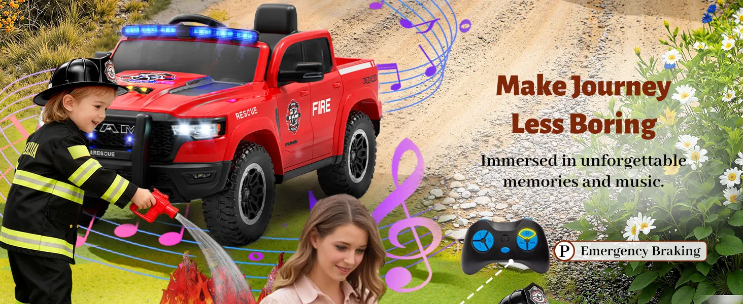 RAM 1500 RHO 12V fire or police truck music fun