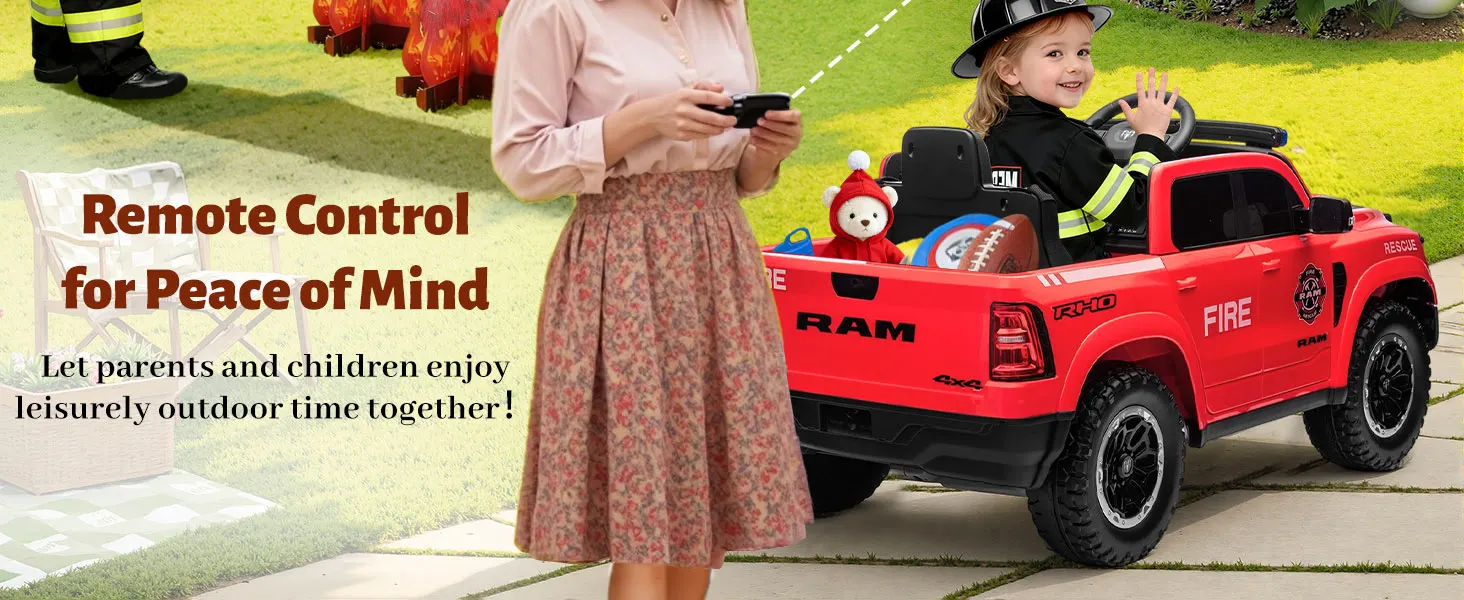 RAM 1500 RHO 12V fire or police truck remote control