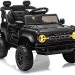 First Ride On Licensed Ford Bronco Raptor Ride-On Truck for Kids, 12V/24V Electric Car with Parent Remote Control, Bluetooth Music, Suspension System