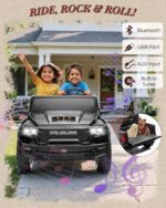 First Ride On Licensed RAM 1500 RHO 24V 2-Seater Ride-On Truck for Big Kids with Remote Control, Dual 90W Motors, Suspension, Bluetooth, LED Lights & Large Truck Bed, Extra Large - Image 6