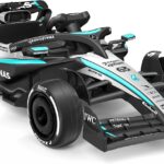 First Ride On 12V Licensed Mercedes-AMG F1 W16 Ride on Car, Ride on Toys with Remote Control, 70W Power Output, LED Lights & Music, Kids Electric Vehicle with Spring Suspension, Durable Wheels