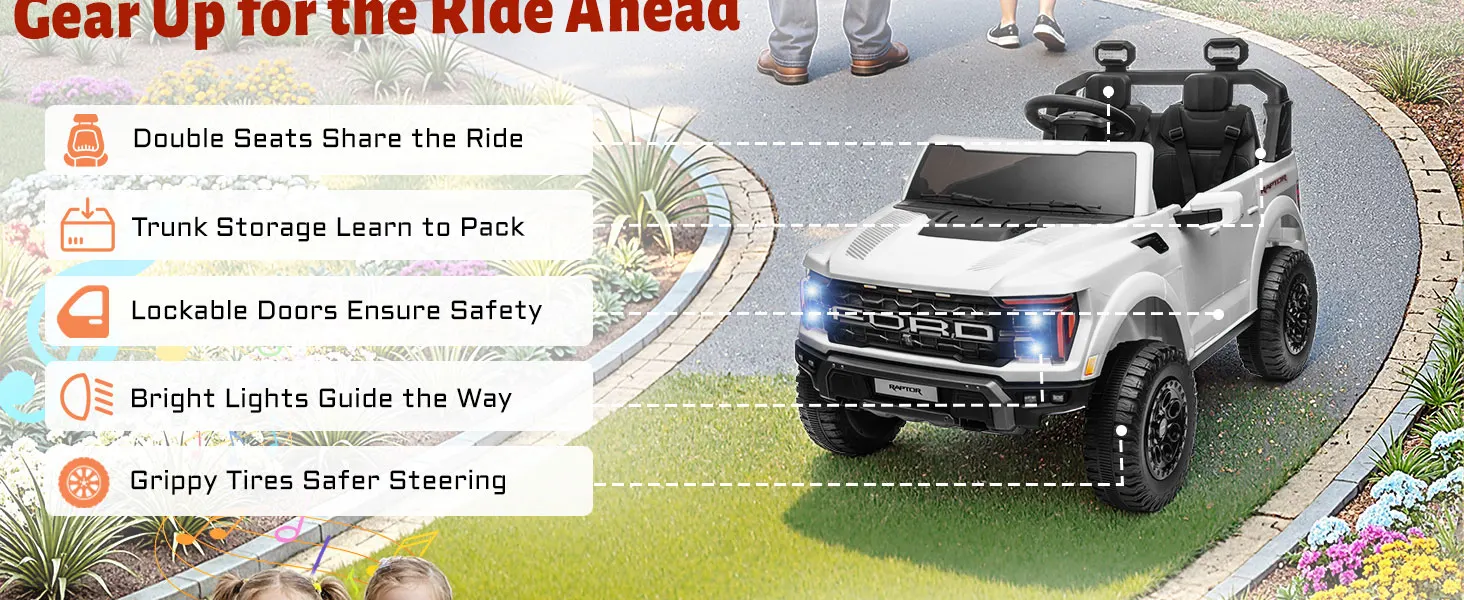 Ford F-150 24V ride on cars 2 seater