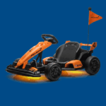 First Ride On Licensed McLaren 36V Electric Go Kart for Kids, Drift Racing Kart with Dual 250W Motors, Adjustable Seat, 2-Speed System & LED Lights