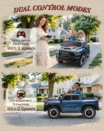 RAM 1500 RHO 24V 2 Seater kids car dual control remote and manual drive