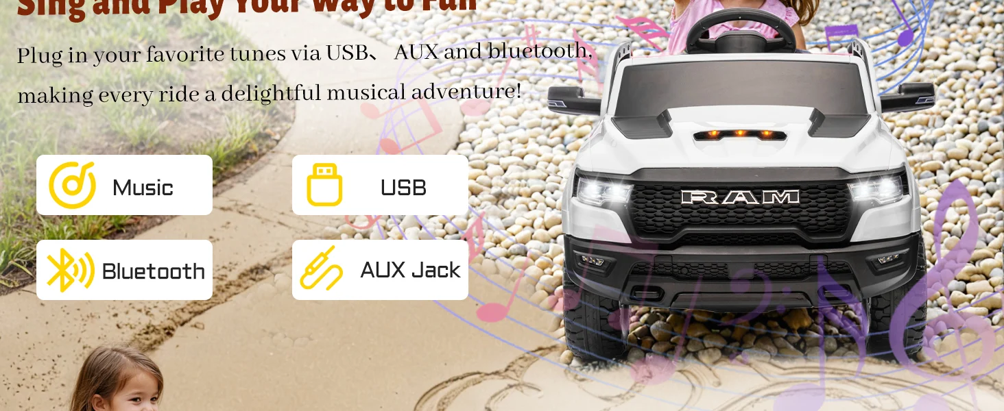 RAM 1500 RHO Bluetooth USB AUX Music