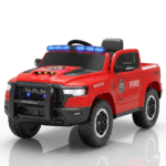 First Ride On RAM 1500 RHO 12V Kids Electric Fire Truck ＆ Police Truck - Image 2