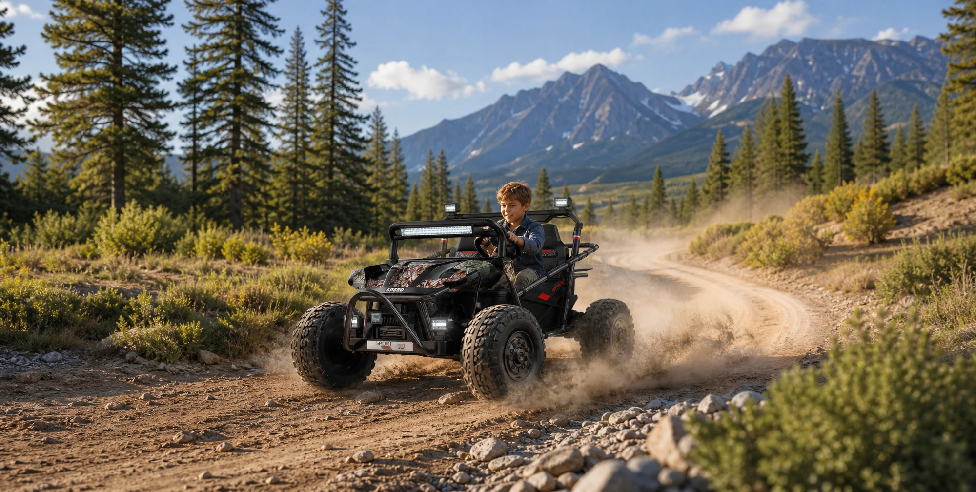 36V kids ride on UTV banner FIRST RIDE ON
