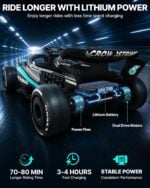 24V Mercedes-AMG F1 ride-on race car with 24V lithium battery, 70-80 min ride time and fast charging